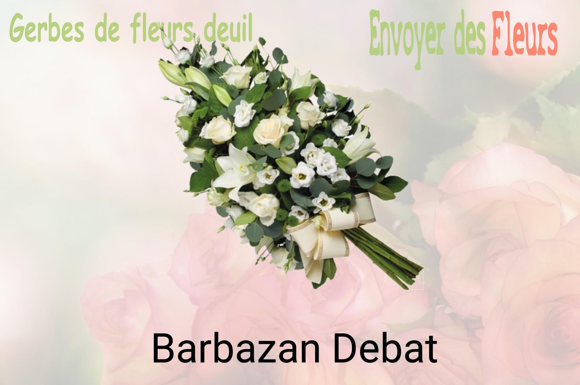 Gerbe de fleurs de deuil livrée à Barbazan-Debat